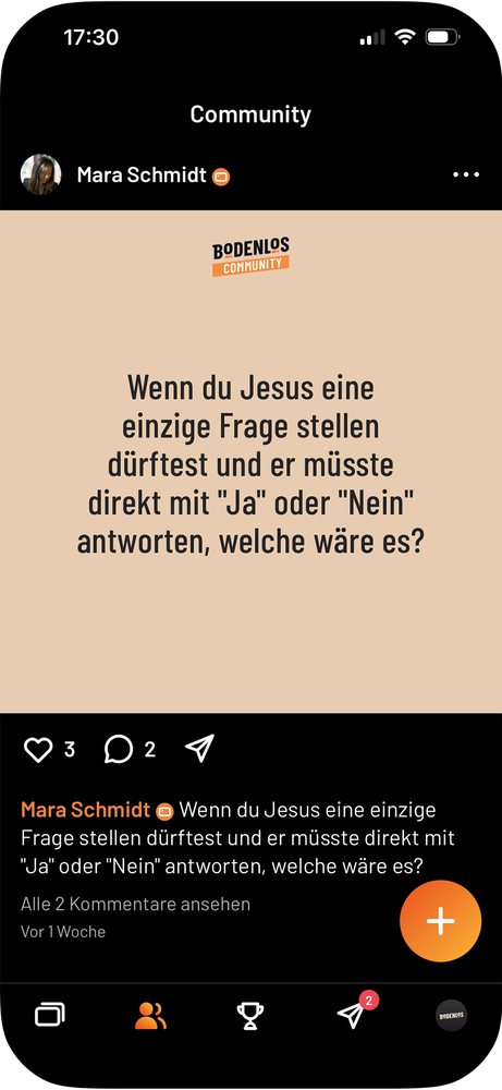 Kartenübersicht in der Bodenlos-App